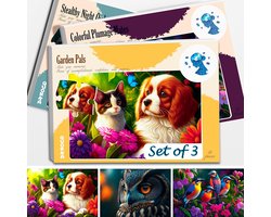 Dementie Puzzels 3x13 Stukjes met Dieren: Activiteit voor Ouderen met Alzheimer en Geheugenproblemen