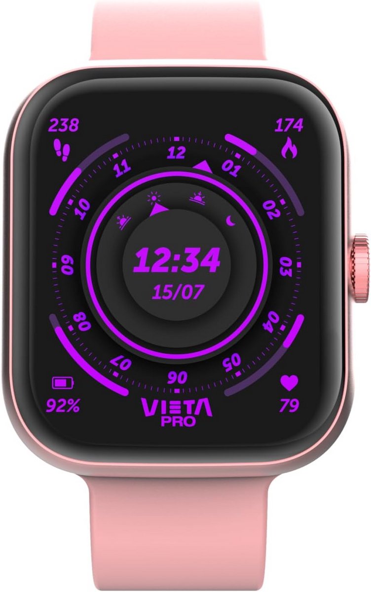 Smartwatch met AMOLED Display, Bluetooth Bellen en 7 Dagen Batterij - Geschikt voor iOS & Android