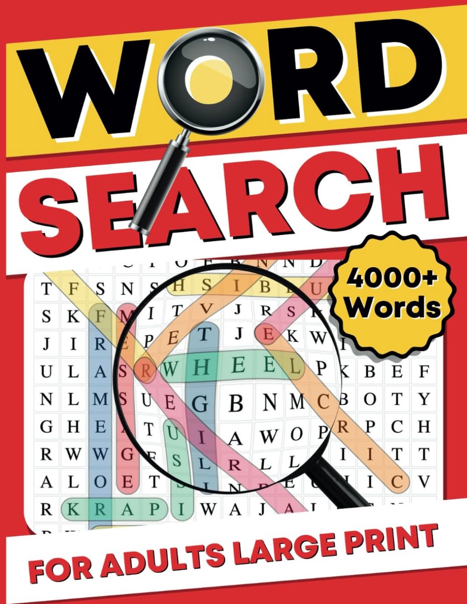 Grote Letter Zoekpuzzels voor Volwassenen en Ouderen - 200 Thema's