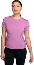 Nike One Classic Dri-fit Dames Training T-shirt Fn2798-503 - Kleur Paars - Maat S