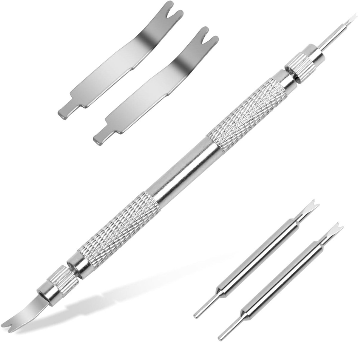 Veerstang Gereedschap voor Horlogeband Aanpassing en Reparatie - 5-delig - Horloge Reparatie Set - Link Verwijdering - Horlogeband Tool Kit