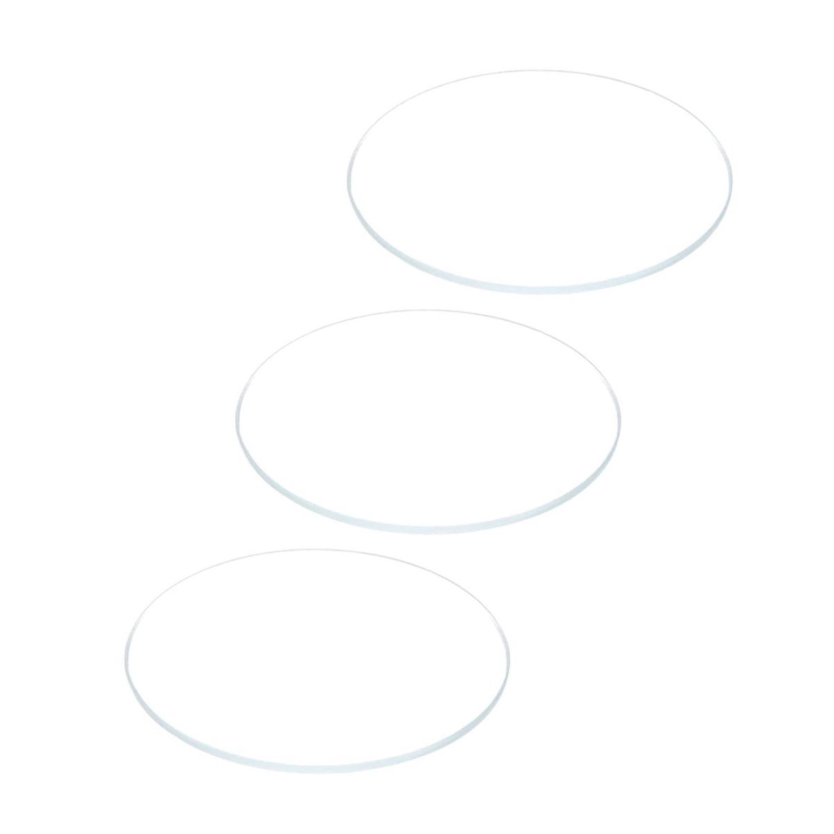 Allecto - Glazen Horloge Lens - Reserveonderdelen - Transparant - Horlogemakers - 32mm Diameter - Dubbele Koepel - 1,1 mm Randdikte - Kristallen Lens - Geschikt voor Horloges