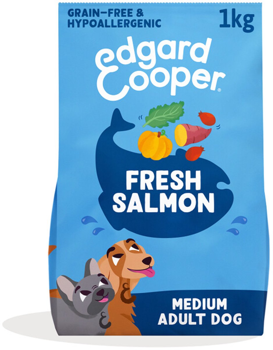 Edgard&Cooper Medium Adult Dog - Hondenvoer - Zalm 1 kg