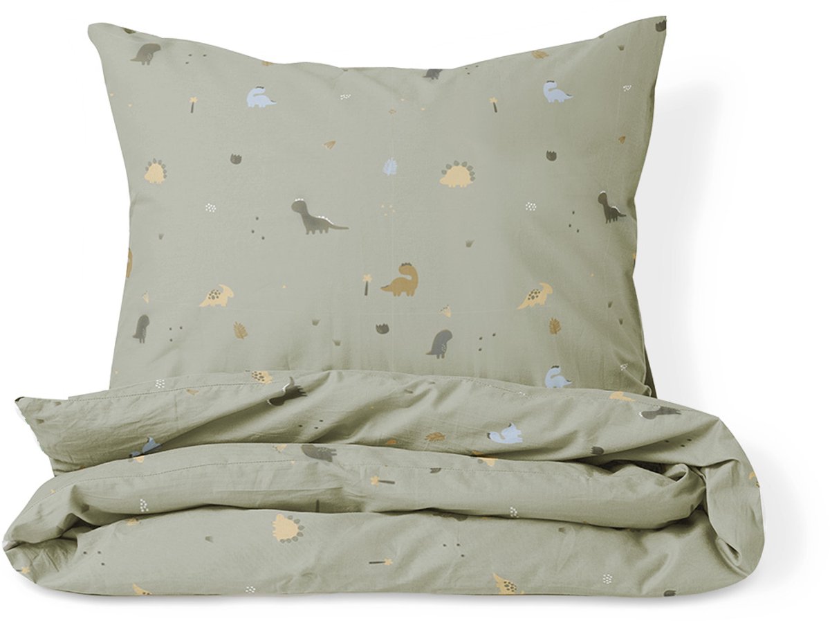 Petite Amélie Dekbedovertrekset – 140x200 cm – 100% Biologisch Katoen – Dino