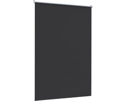 Klemmfix Verduisterend Rolgordijn 120x160cm Zonder Boren Verstelbaar Zijtrekrolluik Voor Raam En Deur Privacy En Zonwering Zwart NAIZY