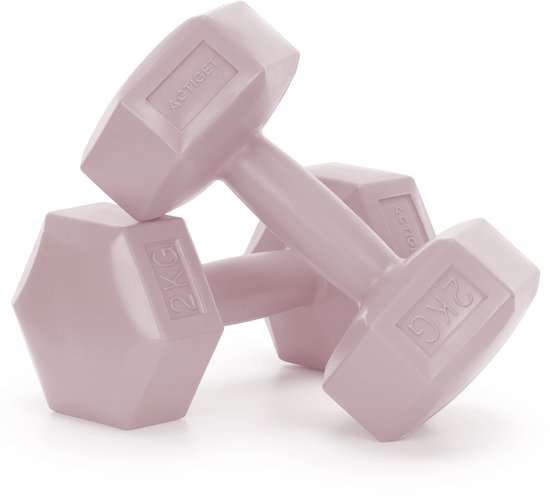 Dumbbell Set - 2 KG - Roze - Oefengewichten