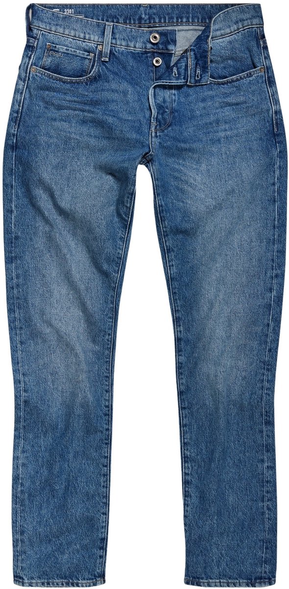 Jeans G-Star 3301 Regular Tapered Middenblauw