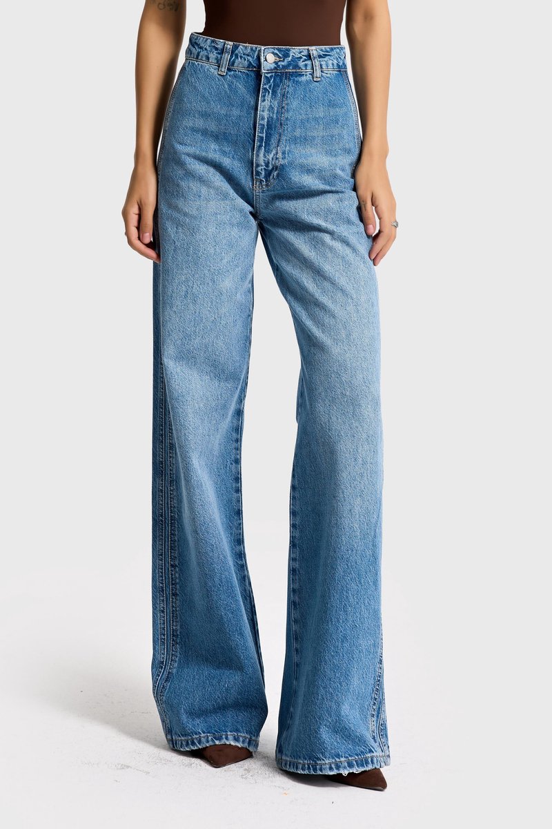 It's Basic - LOOSE HIGH RISE JEANS - AZURE