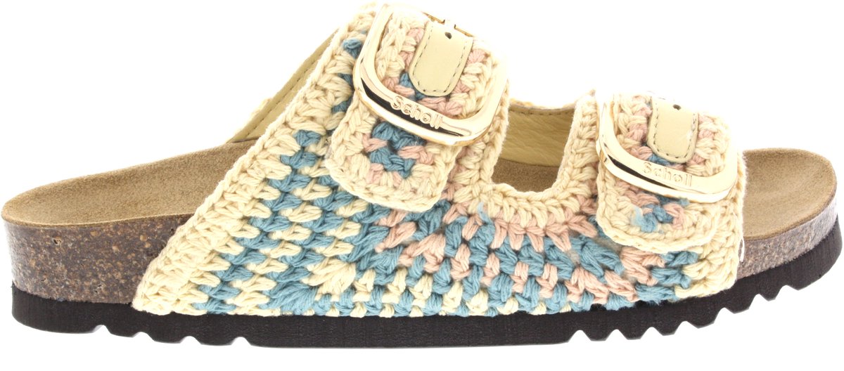 Dames Slippers Scholl Scholl Noelle Yellow/petrol Geel - Maat 39