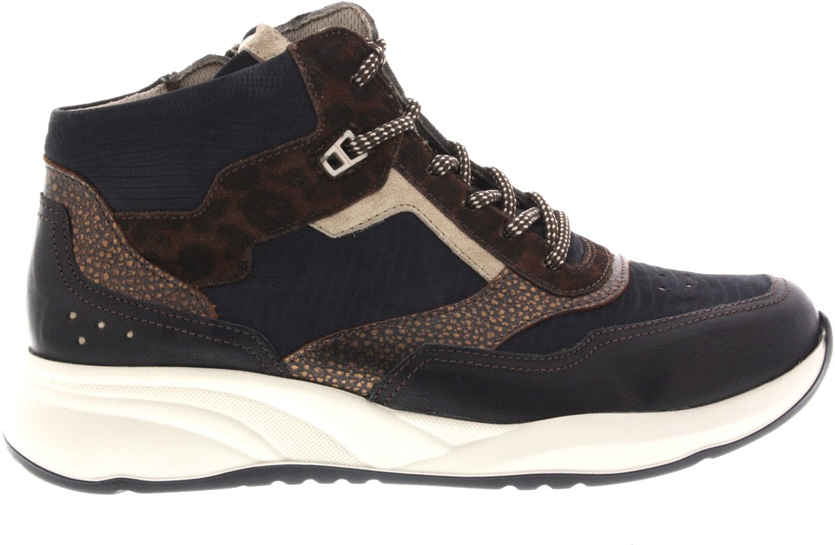 Dames Veterschoenen Durea 9778-608-1177 Fleur Zwart - Maat 7