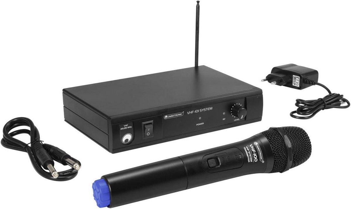Draadloos VHF Microfoon Systeem met Handmicrofoon voor Optredens