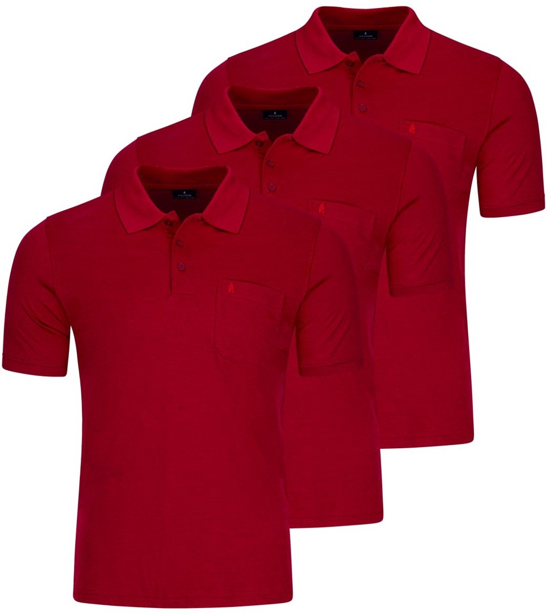 RAGMAN Heren poloshirt 3 pack Basic
