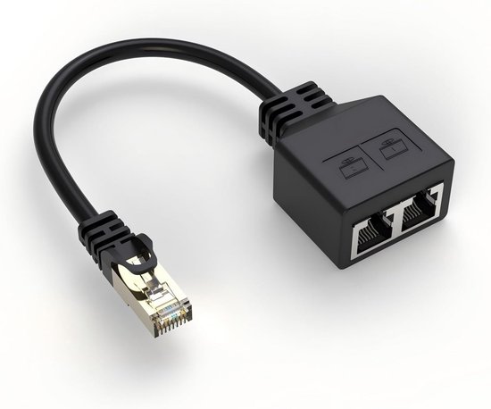 RJ45 Splitter Adapter 1 naar 2 Ethernet Kabel Connector | bol