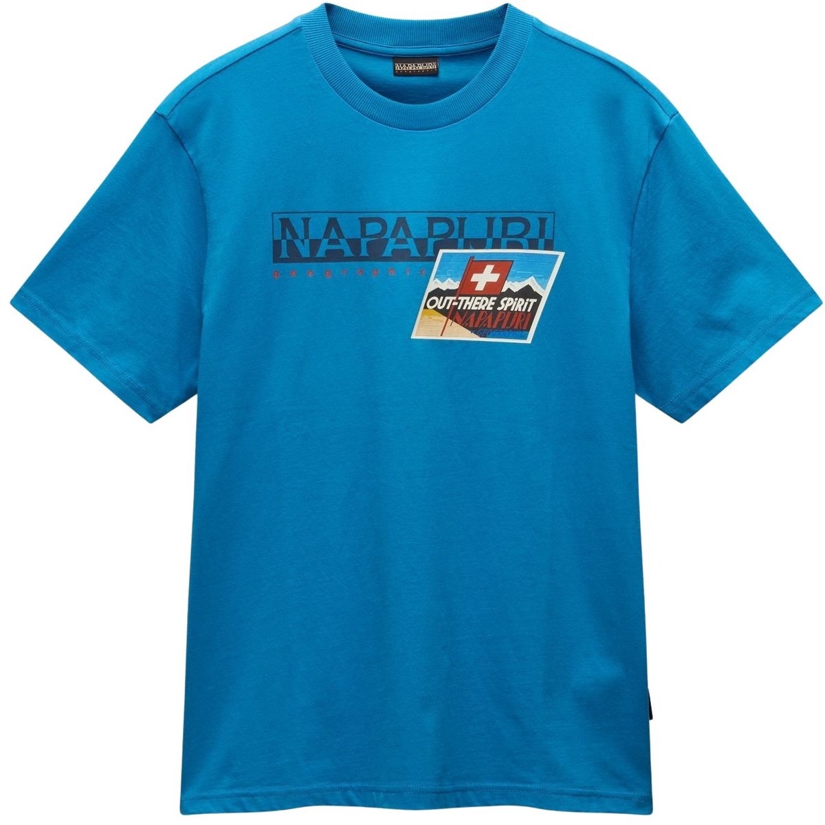T-shirt Napapijri S-Portalet Blauw