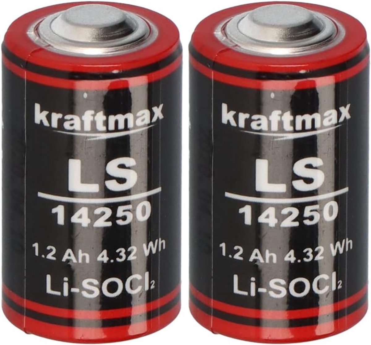 Set van 2 Lithium 3,6V Batterijen 1/2 AA Langdurige Energie