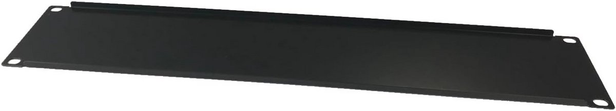 Blinde plaat voor 19 inch rack montage, zwarte afdekplaat 2U