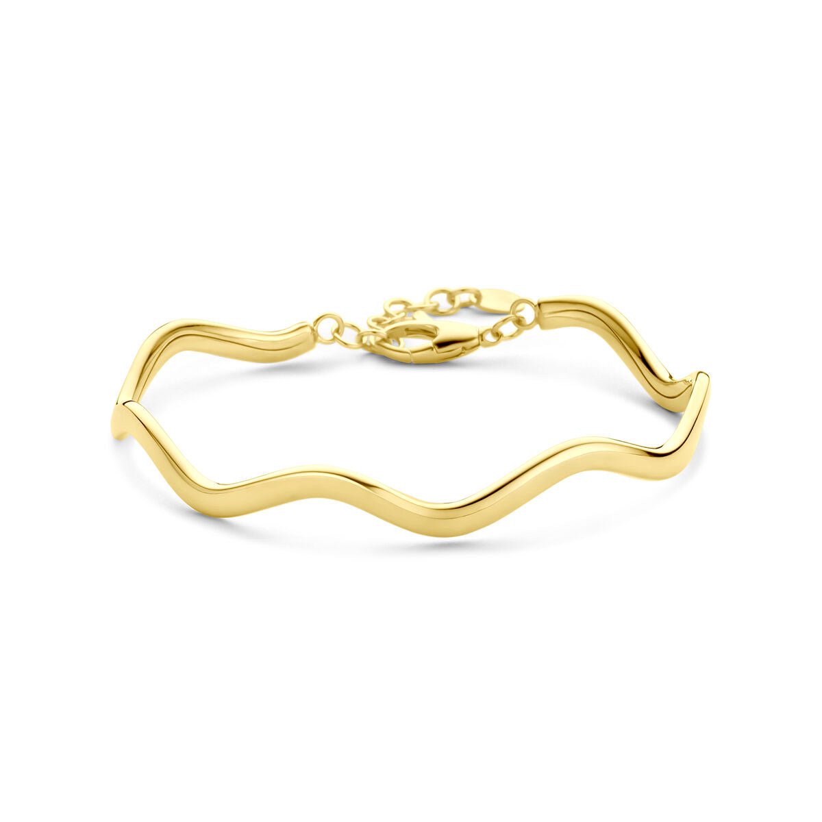14K geelgouden armband spang 3,5 mm 18 + 2,5 cm - 4034740
