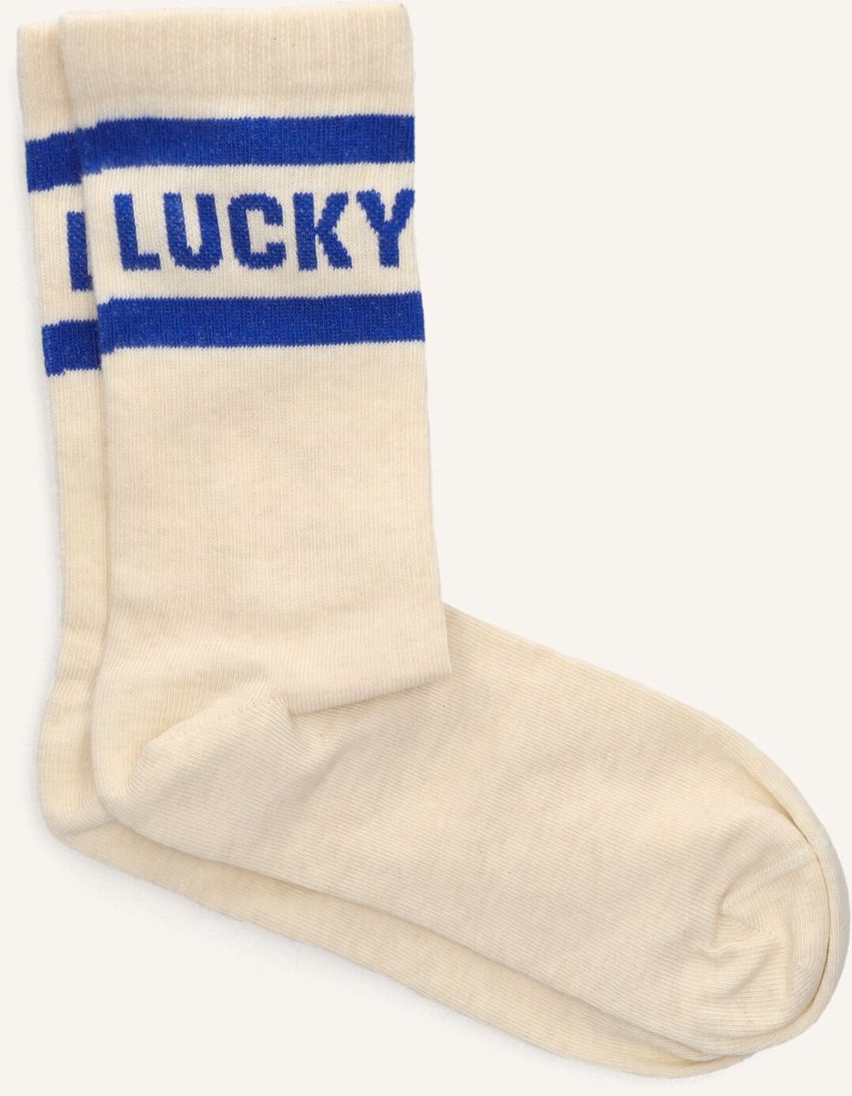 By-Bar Lucky Oyster Sock Beenmode Dames - Creme - Maat ONESIZE