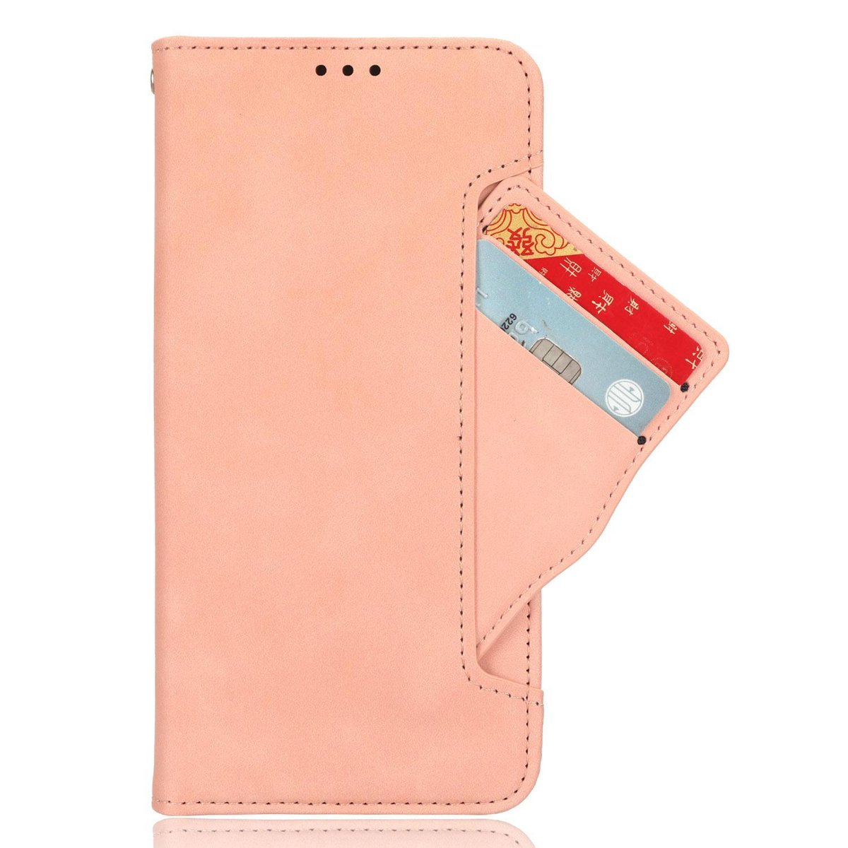 Mobigear Telefoonhoesje geschikt voor OPPO Find X9 Pro Hoesje | Mobigear Slide Wallet Bookcase Portemonnee | Pasjeshouder voor 3 Pasjes | Telefoonhoesje voor Pinpas / OV Kaart / Rijbewijs - Roze