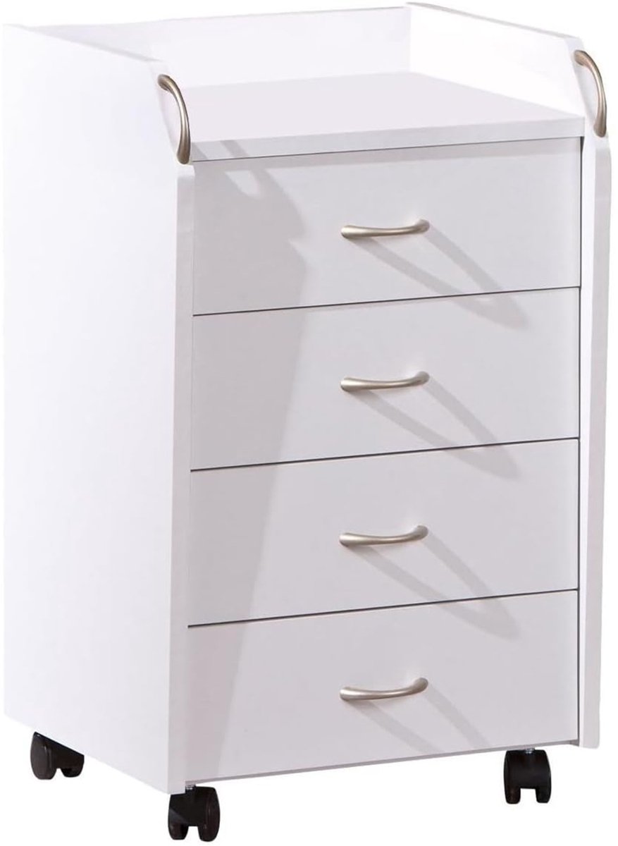 NBAP® Ladenkastje - Ladeblok Bureau Organizer - Archiefkast - Wit