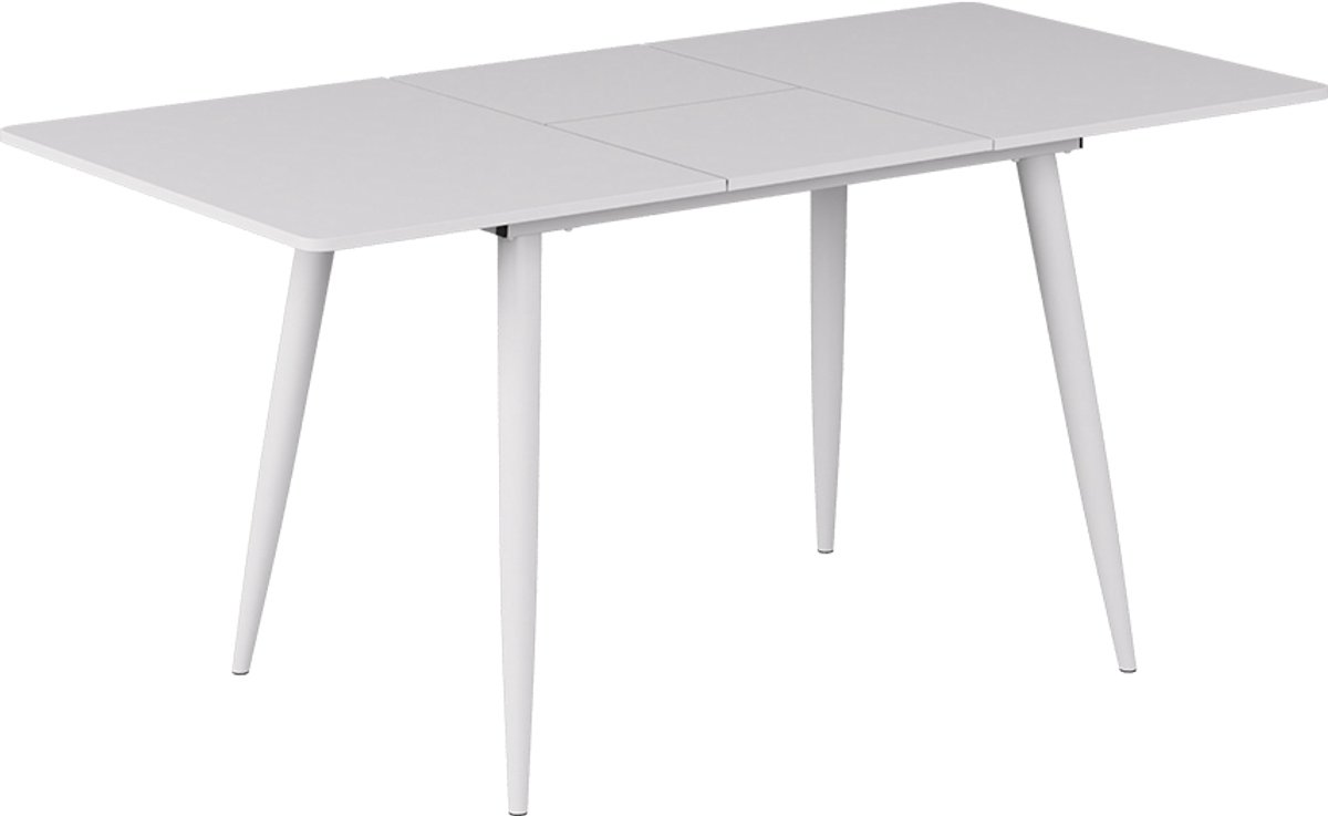 Vicco Eettafel Beaver, Wit, 120-160 x 80 cm Uitschuifbaar