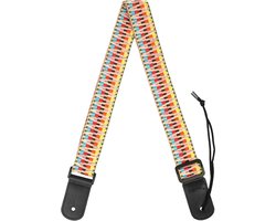 Cascha HH 2200 ukelele draagband jacquard regenboog