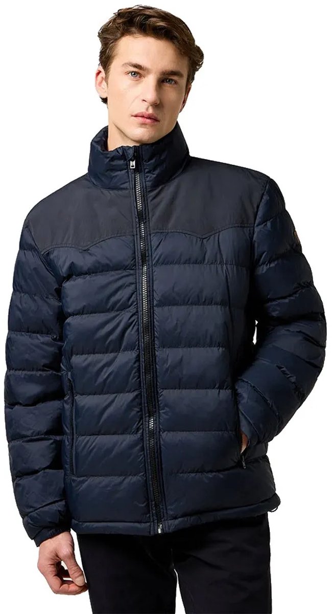 Wrangler Packable Regular Fit Gewatteerde Jas M Man Zwart
