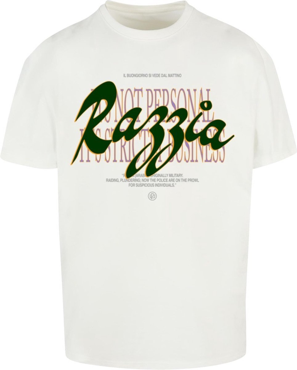 Mister Tee Razzia Oversize Heren T-shirt XXL Creme