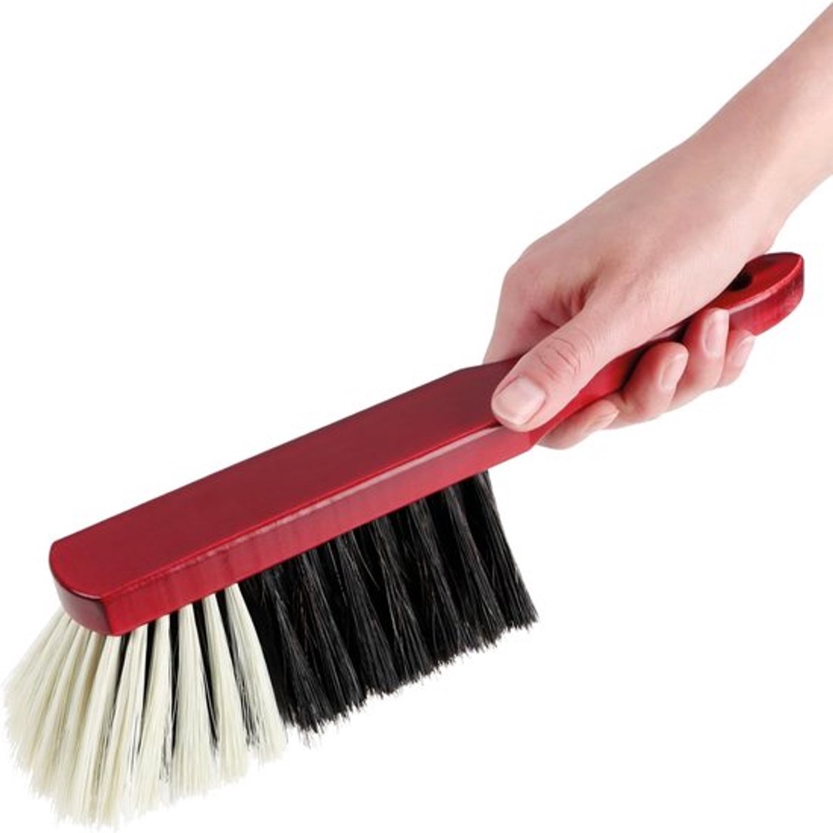 Candala handbezem van hout - handbezem met paardenhaar borstelharen