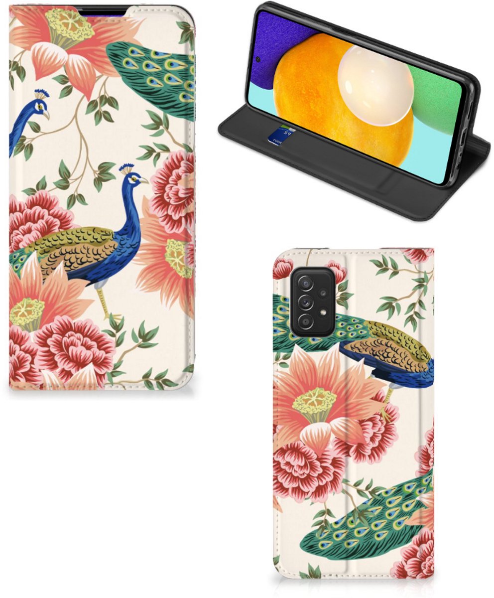 Hoesje maken voor Samsung Galaxy A03s Pink Peacock