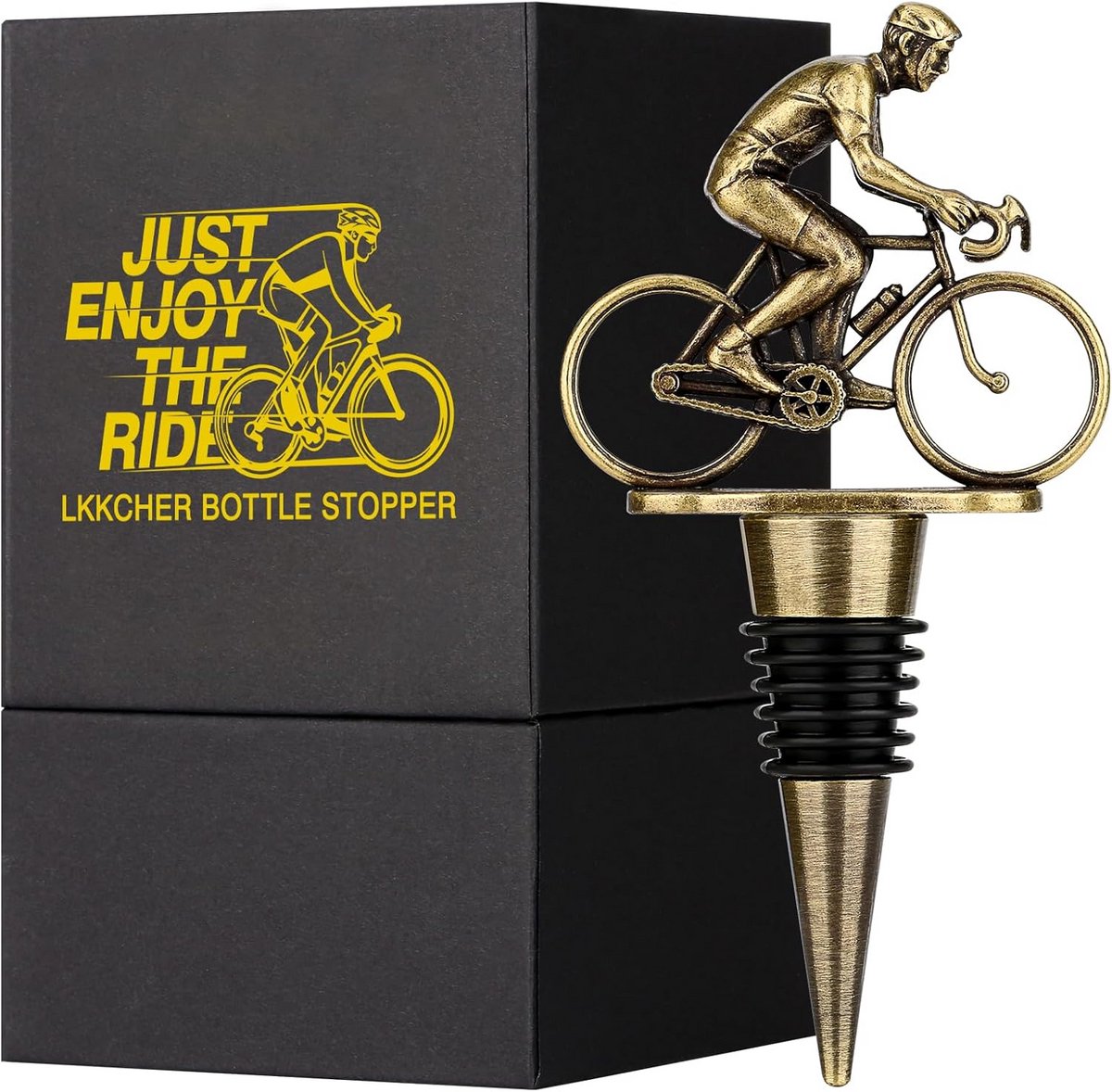 Fietswijnflesstop - Vintage Fietscadeaus en Wijnaccessoires