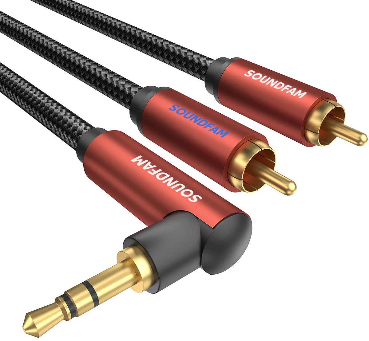 Cinch Kabel 5M - Stereo Audio 2-RCA naar 2-RCA voor Subwoofer en Versterker