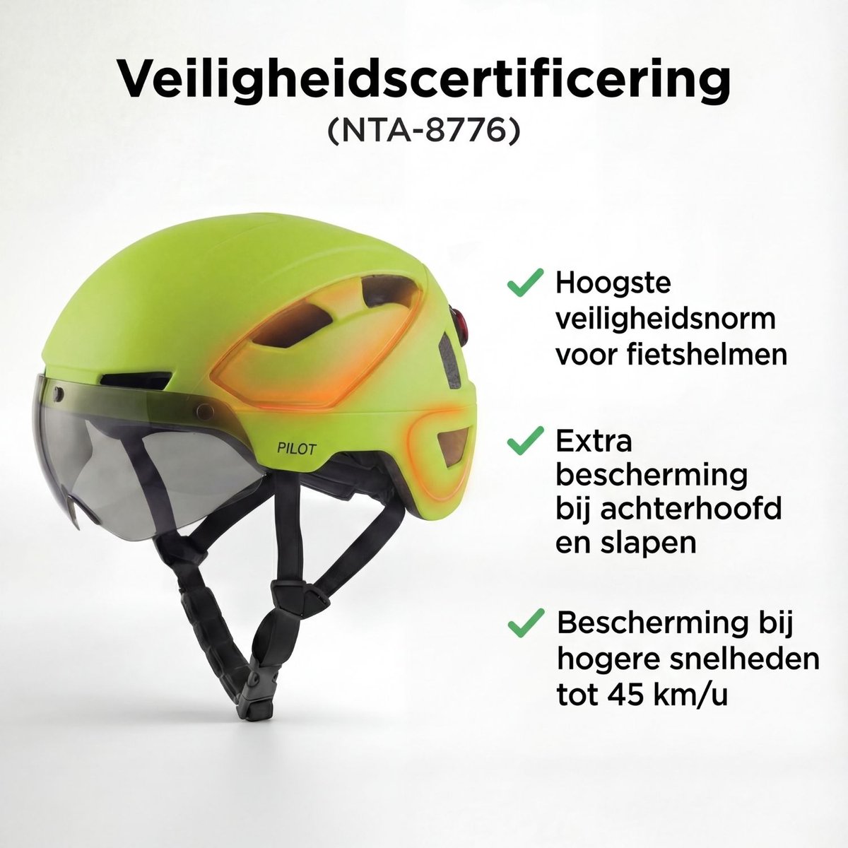 GOOFF Pilot - 3-in-1 E-bike Helm met LED thumbnail 2