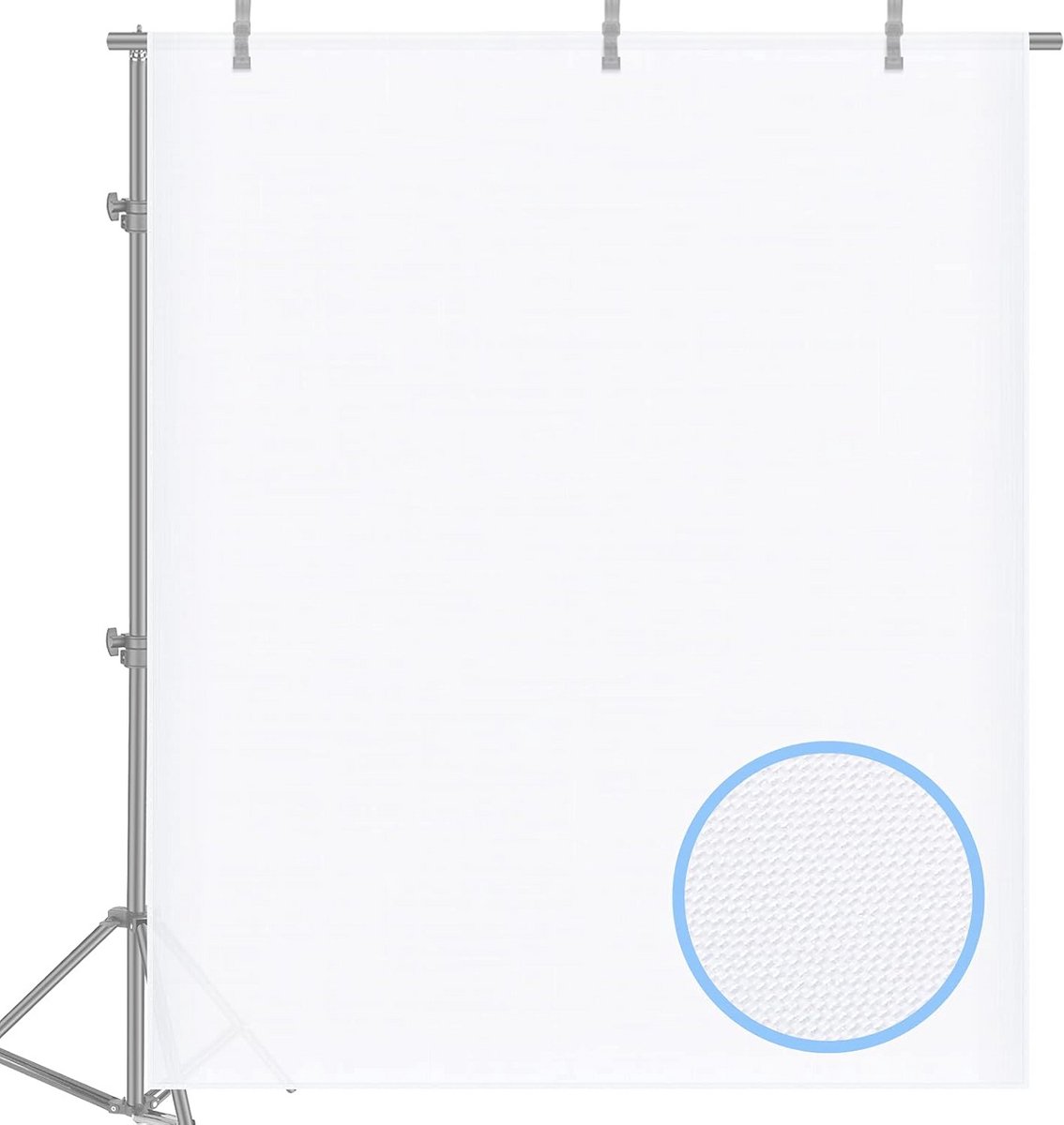 Witte Naadloze Diffusie Stof voor Fotografie 1.8M x 1.5M