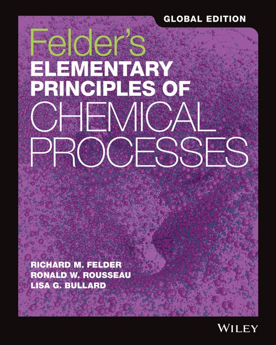 Felder's Elementary Principles of Chemical Processes - cover