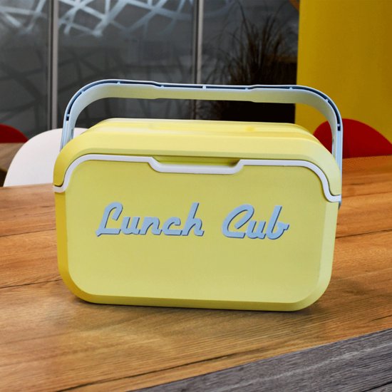 EDA Lunch club POP koelbox - 5 liter - kunststof - vanilla geel - 33 x 20 x 19 cm - picknick van Merkloos — afbeelding 2