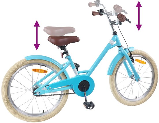 vidaXL - Kinderfiets - 22 - Inch - voor - 7-12 - jaar - oud - Lichtblauw van VidaXL — afbeelding 3