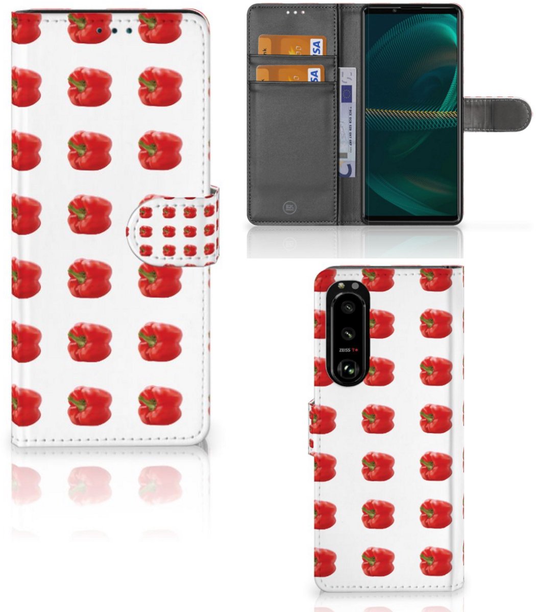 Sony Xperia 5III Book Cover Paprika Red