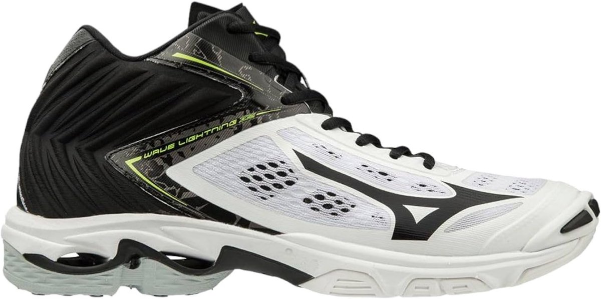 Heren Mid Volleybalschoenen met Wave-Technologie en DynamotionFit