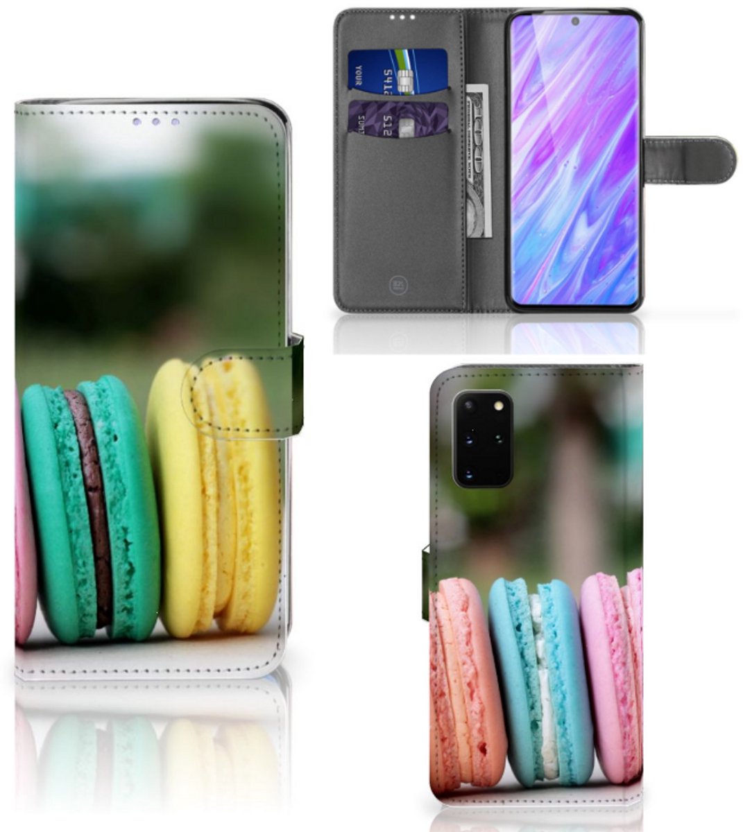 Samsung Galaxy S20 Plus Book Cover Macarons