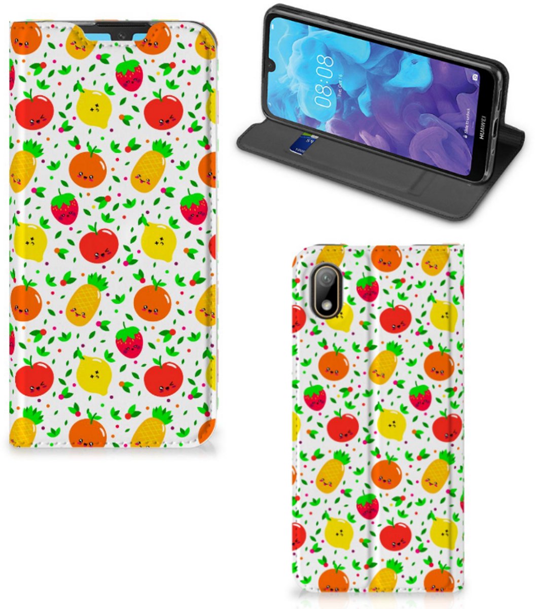 Huawei Y5 (2019) Flip Style Cover Fruits