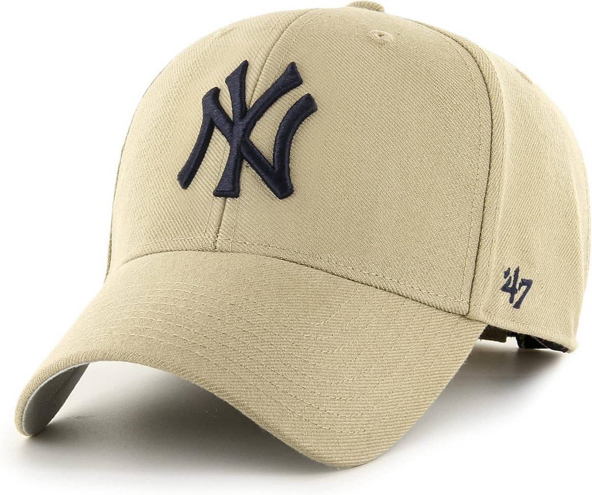 Unisex Baseball Cap Zwart met Khaki Accenten - One Size