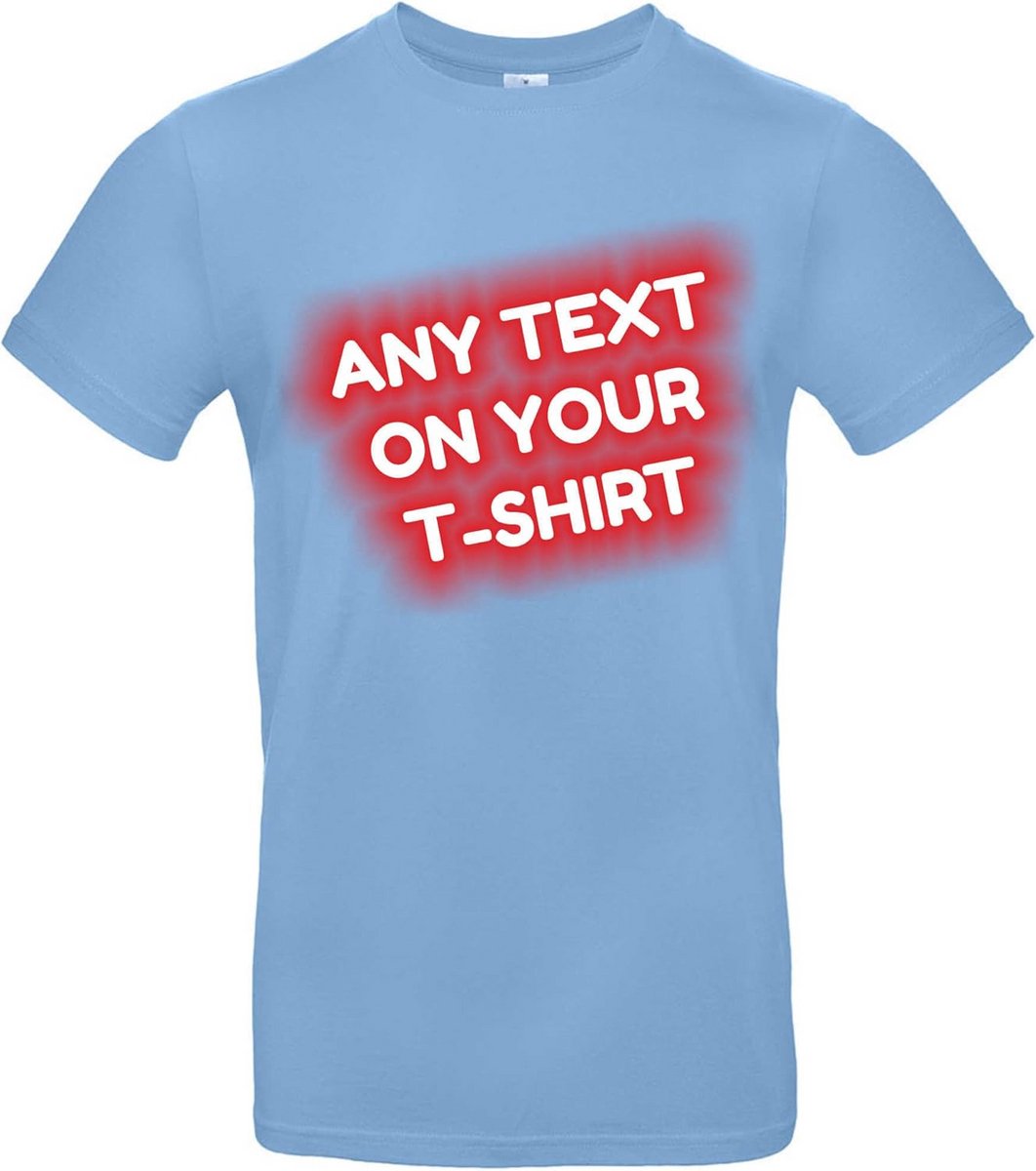 Gepersonaliseerd T-shirt voor heren - Ontwerp zelf met tekst en spreuk