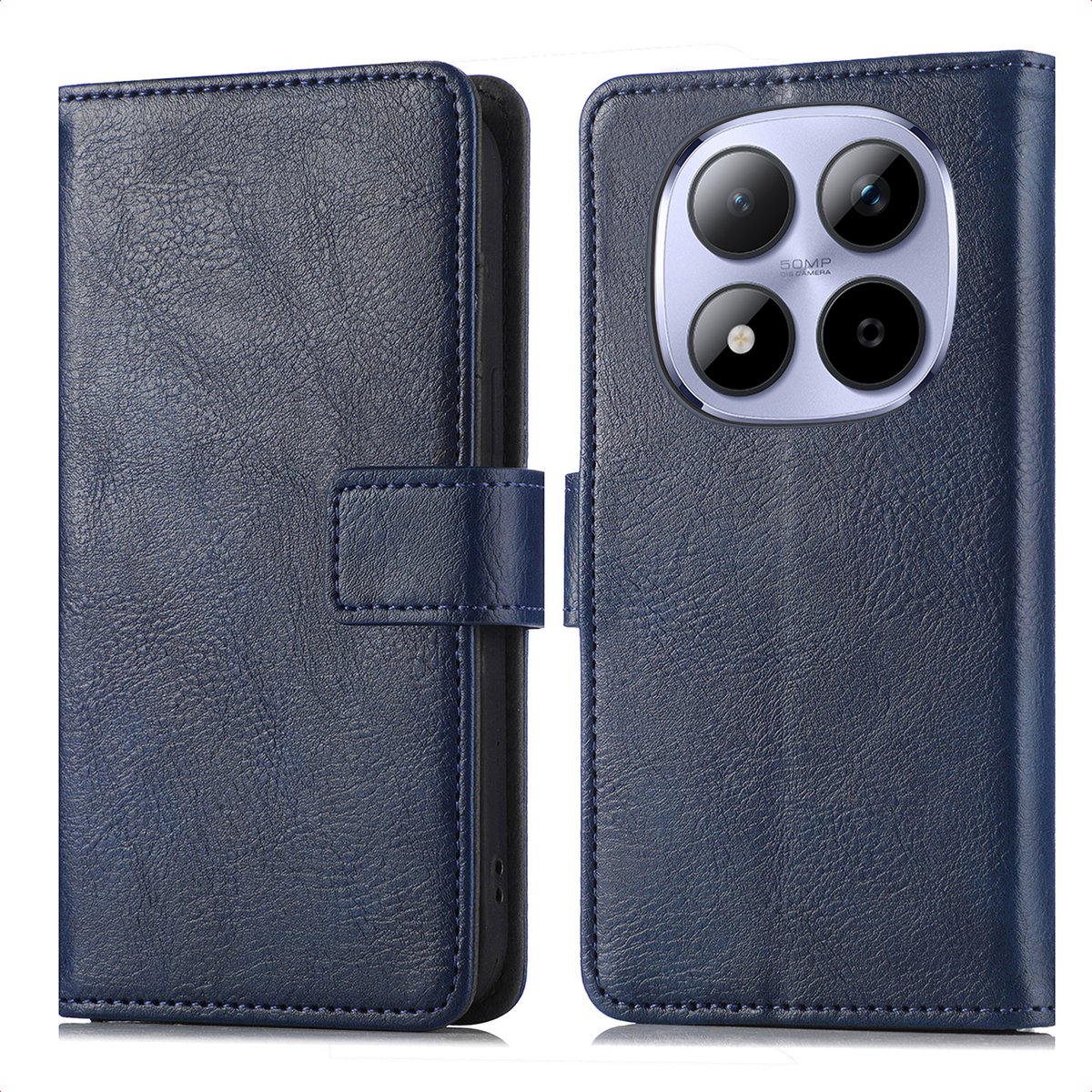 imoshion Hoesje - Geschikt voor Xiaomi Redmi Note 15 Pro (5G) - Luxe Bookcase - Donkerblauw