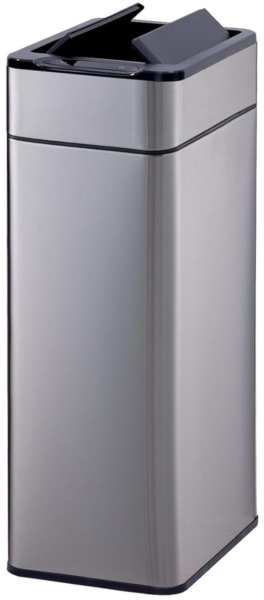 Ronde Sensor Prullenbak met Automatische Deksel RVS 40 Liter