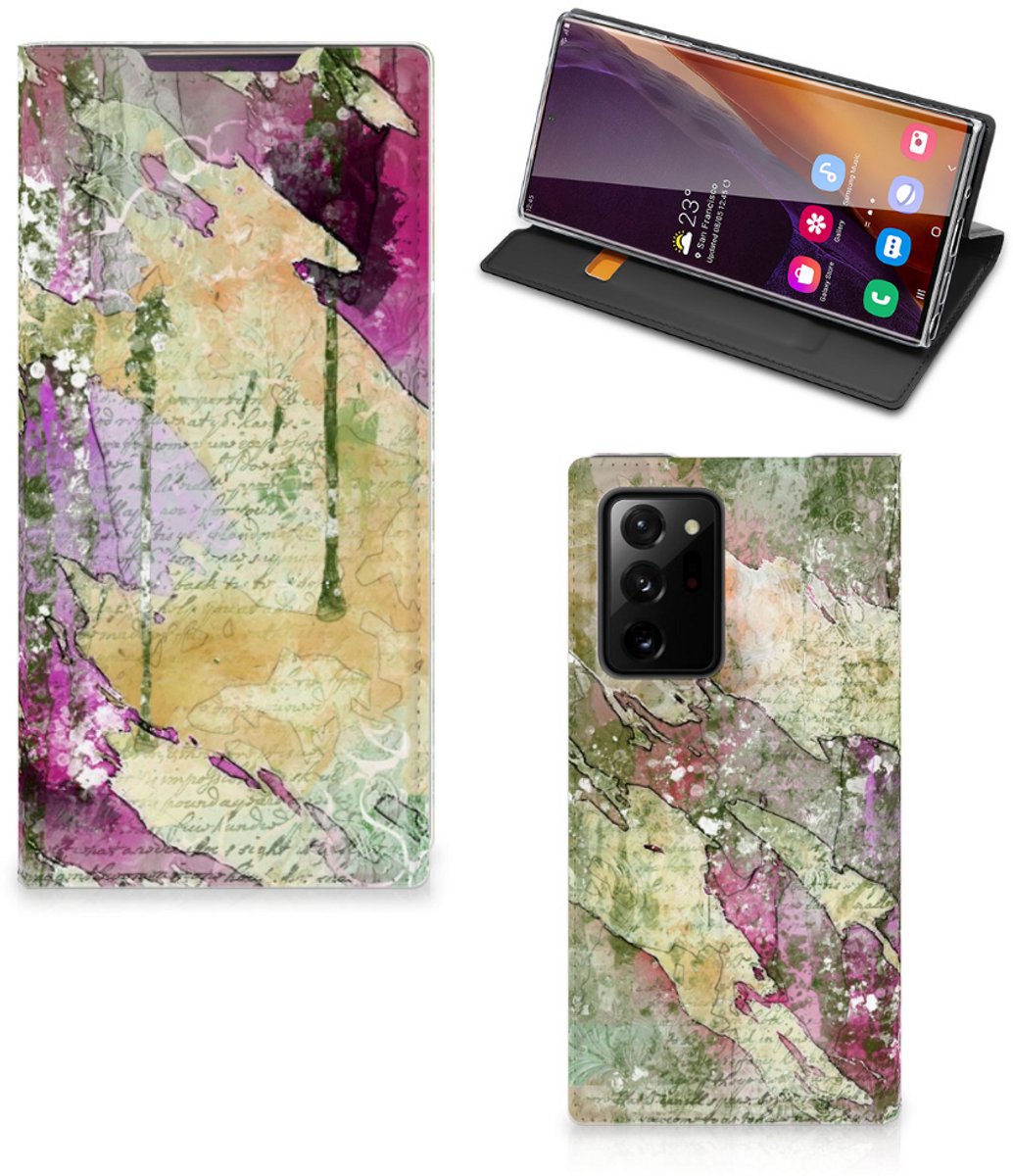 Bookcase Samsung Galaxy Note 20 Ultra Letter Painting
