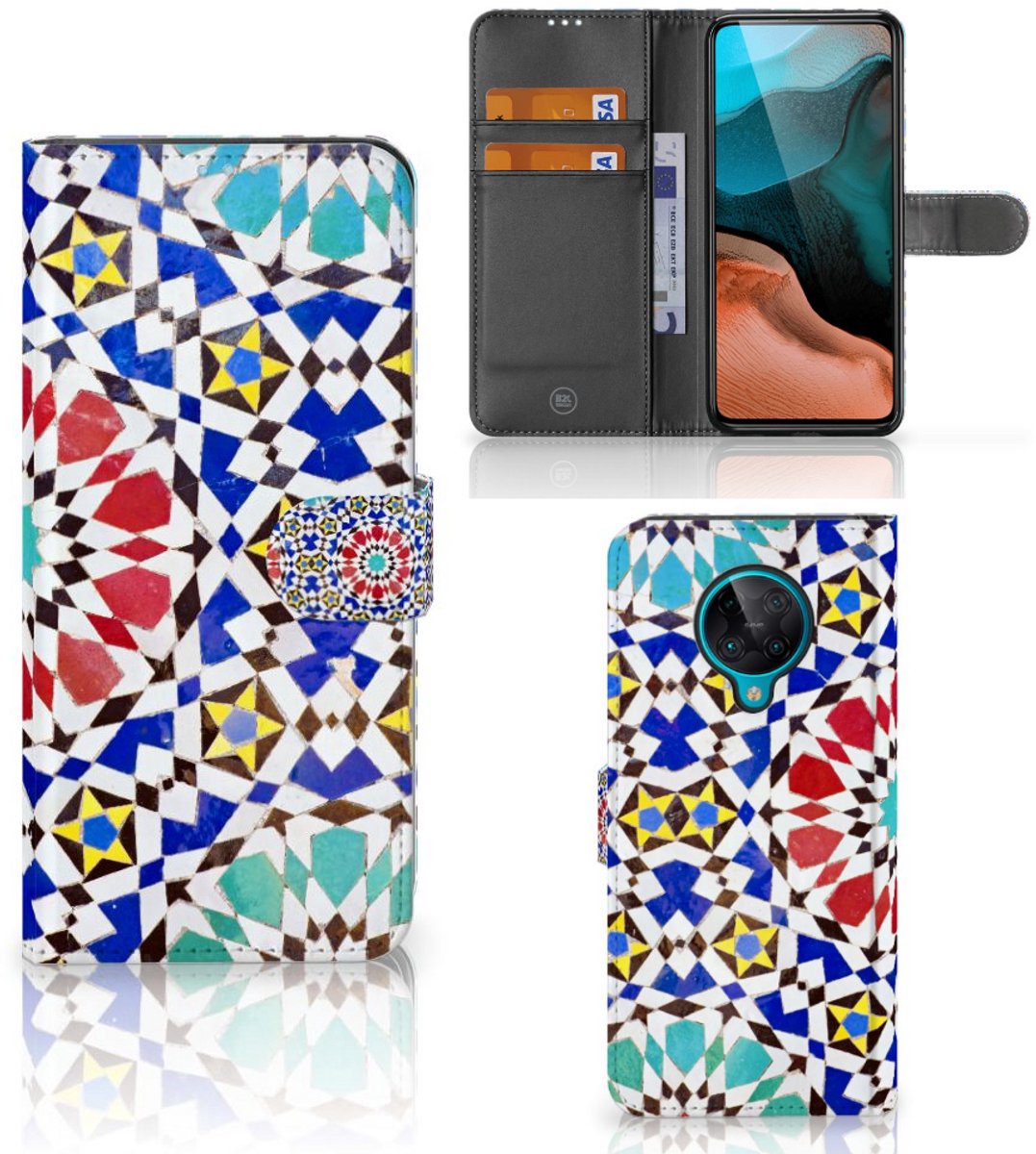 Xiaomi Poco F2 Pro Bookcase Mozaïek