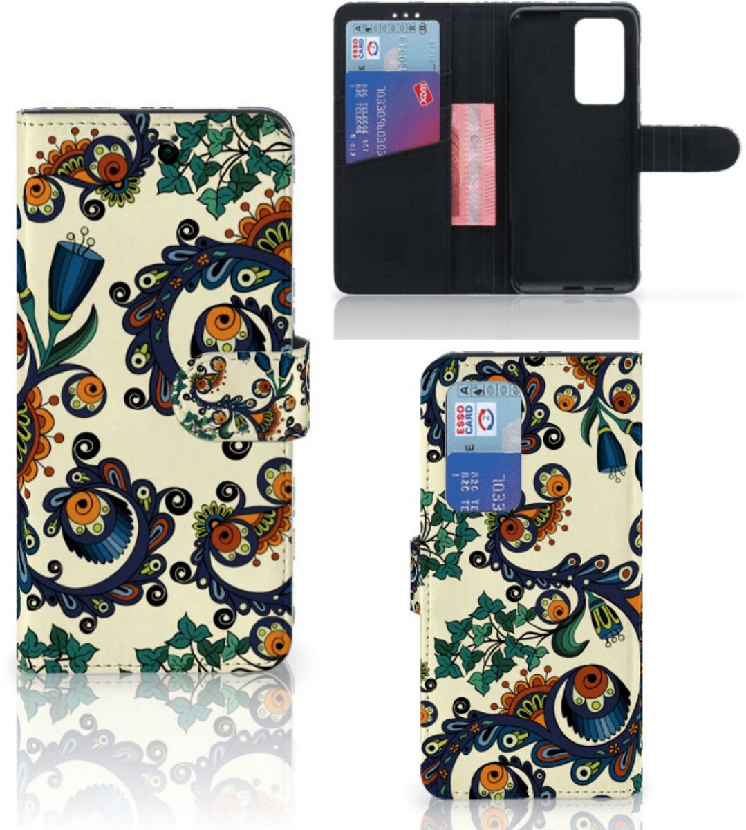 Wallet Case Huawei P40 Pro Barok Flower