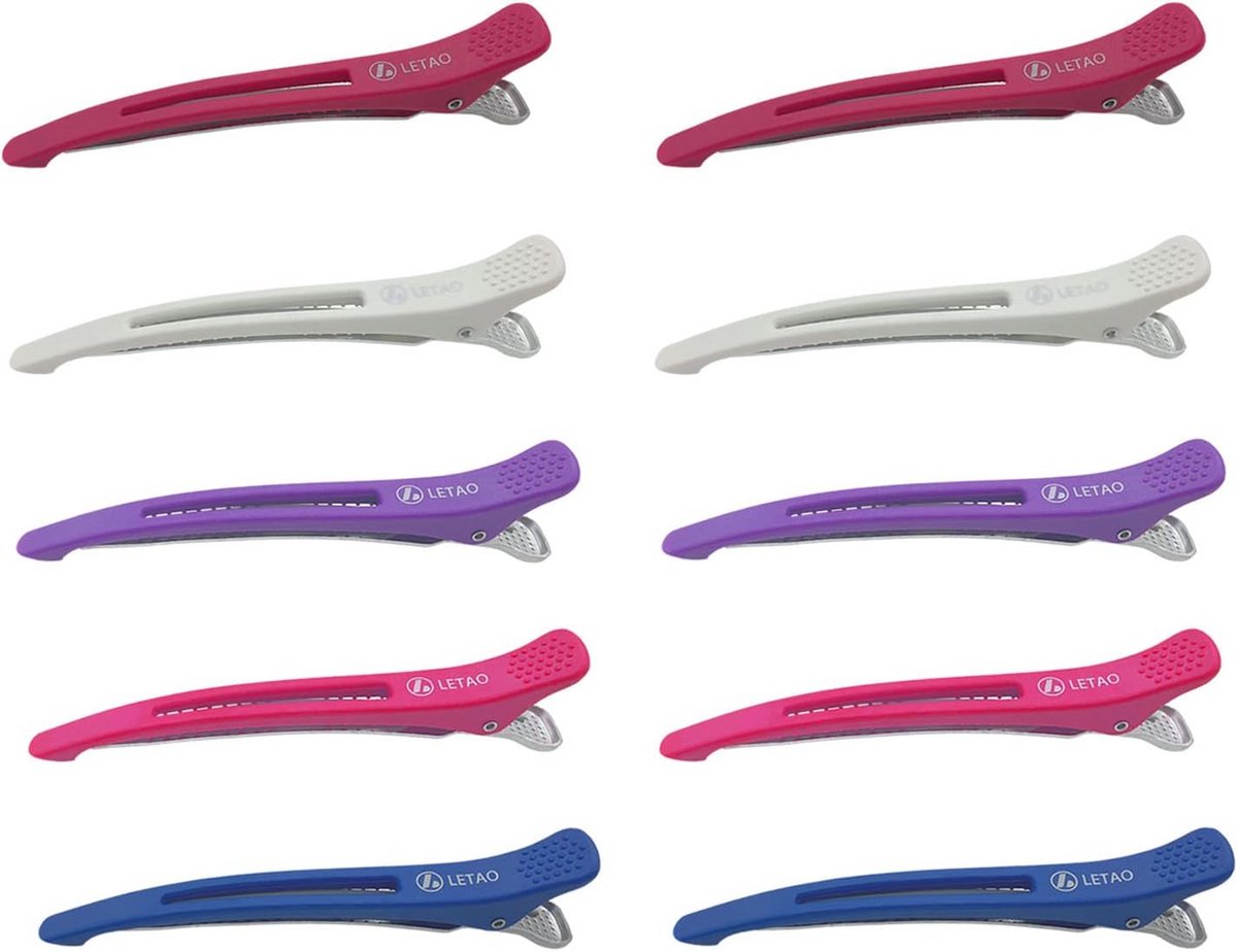 Professionele Haarclips Set - 10 Stuks Styling & Kappersvingers voor Dik en Dun Haar