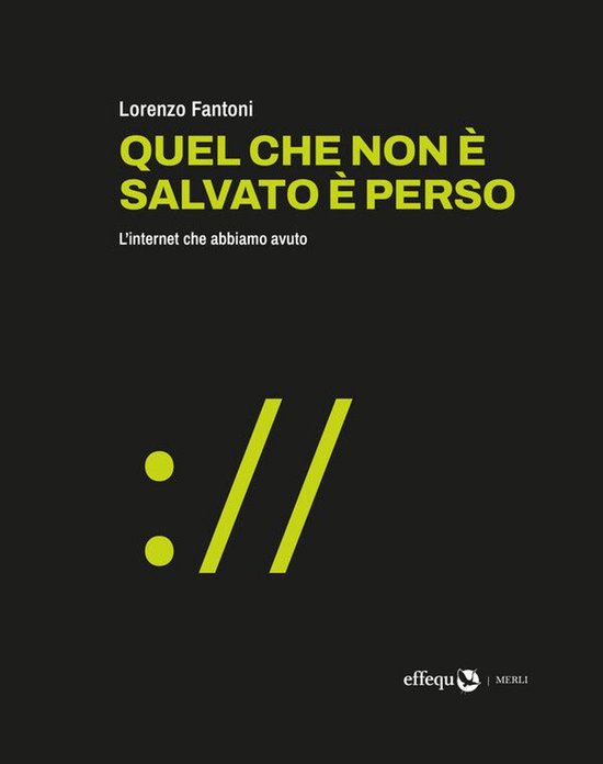 Quel che non è salvato è perso - cover